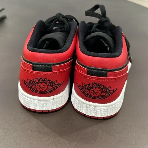 Jordan Women's Red and Black Sneakers - Picture 7 of 9